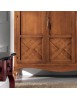 MOBILI 2G - Armadio classico 3 porte intarsiate Legno bassano 190x62x220 vista frontale
