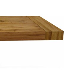 MOBILI 2G - TAVOLO CON 2 ALLUNGHE, FINITURA ROVERE NODATO (1616) vista frontale