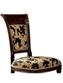 MOBILI 2G -  Soggiorno Classico Completo Legno intarsio bicolore shabby VISTA FRONTALE