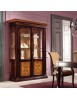 MOBILI 2G -  Soggiorno Classico Completo Legno intarsio bicolore shabby VISTA FRONTALE