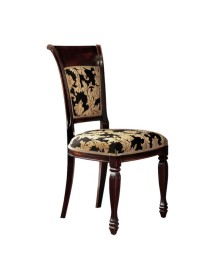 MOBILI 2G -  Soggiorno Classico Completo Legno intarsio bicolore shabby VISTA FRONTALE