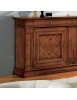 MOBILI 2G - Credenza classica 2 porte 3 cassetti legno bassano intarsio 215X56x117 vista frontale