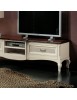 MOBILI 2G - Parete Attrezzata porta tv Classica Legno bicolore shabby vista frontale