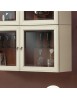 MOBILI 2G - Parete Attrezzata porta tv Classica Legno bicolore shabby vista frontale pensile