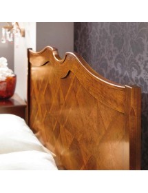 MOBILI 2G - Camera da letto classica intarsiata legno bassano vista frontale testata