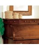 MOBILI 2G - Bureau classico 9 cassetti in legno bassano 72X50x102 vista frontale rullo