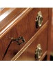 MOBILI 2G - Bureau classico 9 cassetti in legno bassano 72X50x102 vista frontale cassetti con serratura