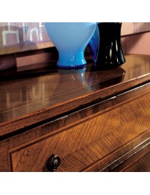 MOBILI 2G - Cassettiera classica 3 cassetti Legno bassano 101x46x92 vista frontale
