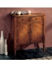 MOBILI 2G - Credenza classica 2 porte 2 cassetti intarsio legno bassano 71X41x83 vista frontale