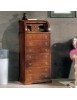 MOBILI 2G - Bureau classico 9 cassetti in legno bassano 56X41x120 vista frontale