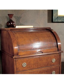 MOBILI 2G - Bureau classico 9 cassetti in legno bassano 56X41x120 vista frontale