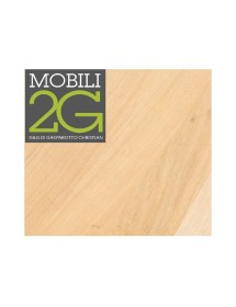 MOBILI 2G - TAVOLO MASSELLO NODO APERTO 180X90 SP. 4 cm  FISSO (804) vista frontale