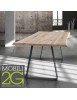 MOBILI 2G - TAVOLO MASSELLO NODO APERTO 160X90 SP. 4 cm