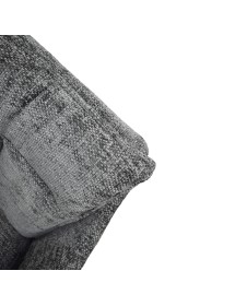 MOBILI 2G - Poltrona moderna Design metallo imbottita tessuto 55x55x84 vista frontale tessuto