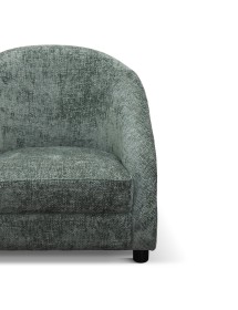 MOBILI 2G - Poltrona moderna Design legno imbottita tessuto 77x62x75 vista frontale