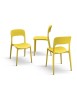 MOBILI 2G - Set 4 Sedie Design Moderne Polipropilene 40x40x79 vista frontale