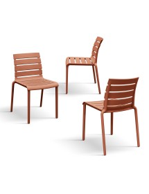 MOBILI 2G - Set 6 Sedie Design Moderne Polipropilene 43x51,5x78,5 vista frontale