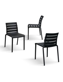 MOBILI 2G - Set 6 Sedie Design Moderne Polipropilene 43x51,5x78,5 vista frontale