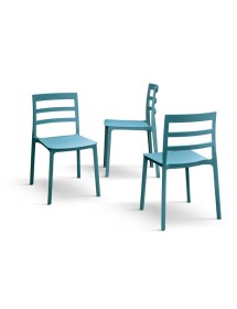 MOBILI 2G - Set 4 Sedie Design Moderne Polipropilene 45x45x80 vista frontale