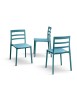 MOBILI 2G - Set 4 Sedie Design Moderne Polipropilene 45x45x80 vista frontale