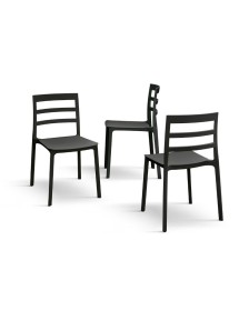 MOBILI 2G - Set 4 Sedie Design Moderne Polipropilene 45x45x80 vista frontale