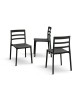 MOBILI 2G - Set 4 Sedie Design Moderne Polipropilene 45x45x80 vista frontale
