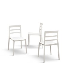 MOBILI 2G - Set 4 Sedie Design Moderne Polipropilene 45x45x80 vista frontale