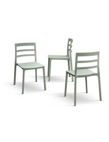 MOBILI 2G - Set 4 Sedie Design Moderne Polipropilene 45x45x80 vista frontale