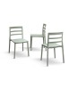 MOBILI 2G - Set 4 Sedie Design Moderne Polipropilene 45x45x80 vista frontale