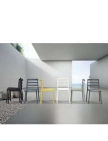 MOBILI 2G - Set 4 Sedie Design Moderne Polipropilene 45x45x80