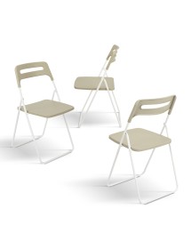 MOBILI 2G - Set 6 Sedie pieghevoli Design Moderne Polipropilene 43x40x78 vista frontale