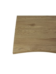 Mobili 2G - Tavolo moderno design allungabile rovere naturale 140x85x76 VISTA LATERALE PIANO