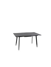 Mobili 2G - Tavolo moderno design allungabile rovere grigio 140x85x76 VISTA FRONTALE