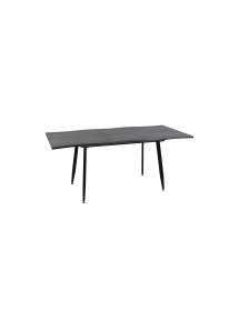 Mobili 2G - Tavolo moderno design allungabile rovere grigio 140x85x76 VISTA FRONTALE