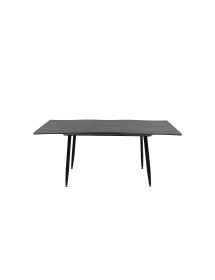 Mobili 2G - Tavolo moderno design allungabile rovere grigio 140x85x76 VISTA FRONTALE