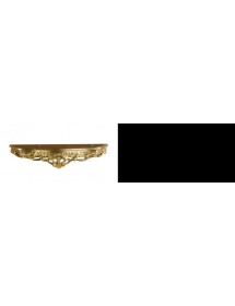 CONSOLLE BAROCCA SOSPESA IN FOGLIA ORO MISURA : L.69 x H. 14 x P. 7