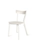 MOBILI 2G - Set 4 Sedie design Legno bianco opaco 43X79x76 vista frontale