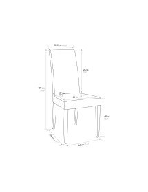 SET 2 SEDIE MODERNE LEGNO ECOPELLE IMBOTTITA BIANCO (615)