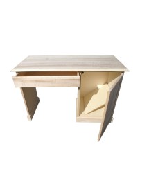 MOBILI 2G - SCRIVANIA PORTA FRIGO IN LEGNO GREZZO L.125 P.56 H.80