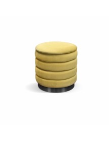 MOBILI 2G - Pouf moderno in velluto 33,5x35,5 VISTA FRONTALE