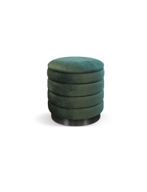 MOBILI 2G - Pouf moderno in velluto 33,5x35,5 VISTA FRONTALE