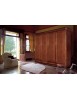 MOBILI 2G - Armadio classico 4 porte intagliato Legno bassano 290x65x257 vista frontale