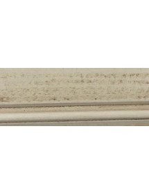 MOBILI 2G - Armadio classico 2 porte scorrevoli Legno bianco argento oro 290x68x254 vista frontale campione bianco invecchiato