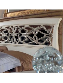 MOBILI 2G - Letto matrimoniale in Legno Classico veneziano 175x215 VISTA TESTATA