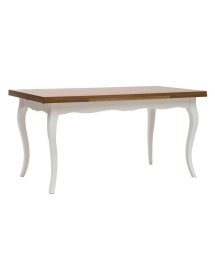 MOBILI 2G - Tavolo classico allungabile legno bicolore 100x70 120x80 140x80 160x85