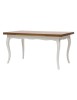 MOBILI 2G - Tavolo classico allungabile legno bicolore 100x70 120x80 140x80 160x85