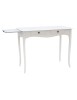 MOBILI 2G - Scrivania classica in arte povera bianco shabby 100x56x80 VISTA FRONTALE