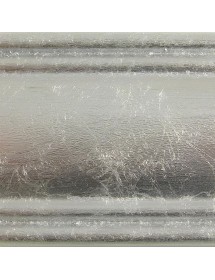 MOBILI 2G - Consolle classica 2 cassetti legno foglia argento 96x41x80 VISTA FRONTALE COLORE