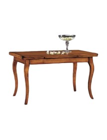 MOBILI 2G - Tavolo classico allungabile legno noce bassano 100x70 120x80 140x80 160x85 VISTA FRONTALE