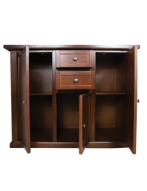 Madia Credenza 3 porte 2 cassetti tinta noce 100 X 39 X 85 (392)